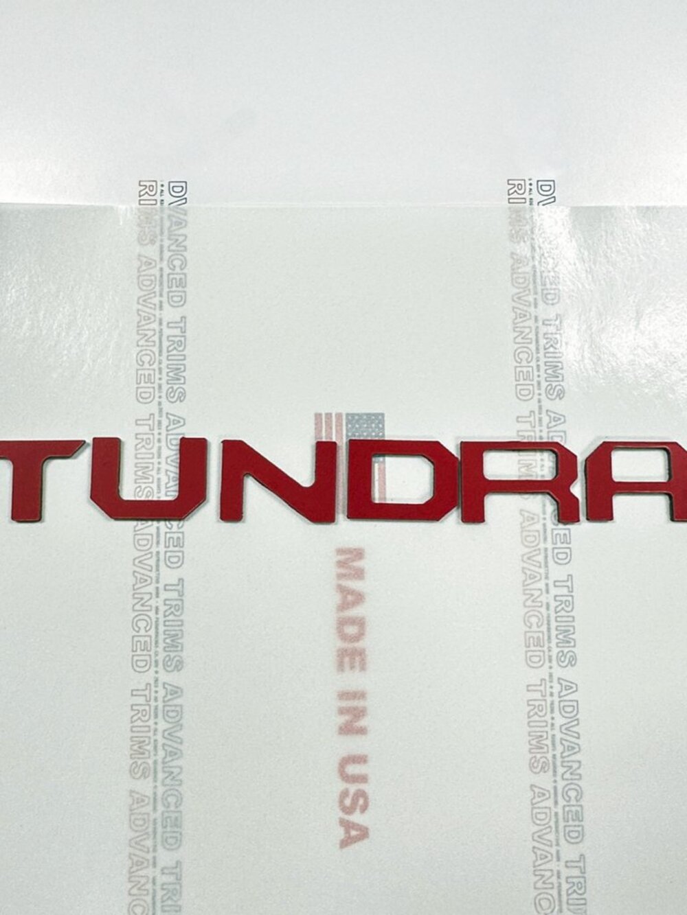RED DASHBOARD LETTERS FOR TUNDRA 2022 2023 2024 DASH INSERT NOT DECALS - Picture 3 of 9